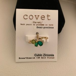 Covet Semi-Precious Cubic Zirconia Ring Size 8